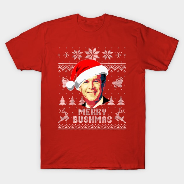 George Busg Merry Bushmas T-Shirt by Nerd_art